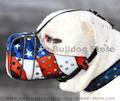 Handcrafted leather dog muzzles for American bulldog